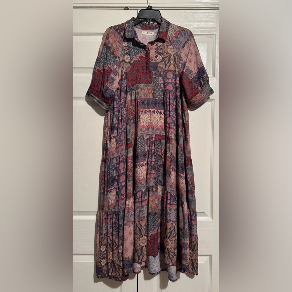 Floral Patchwork Maxi Dress